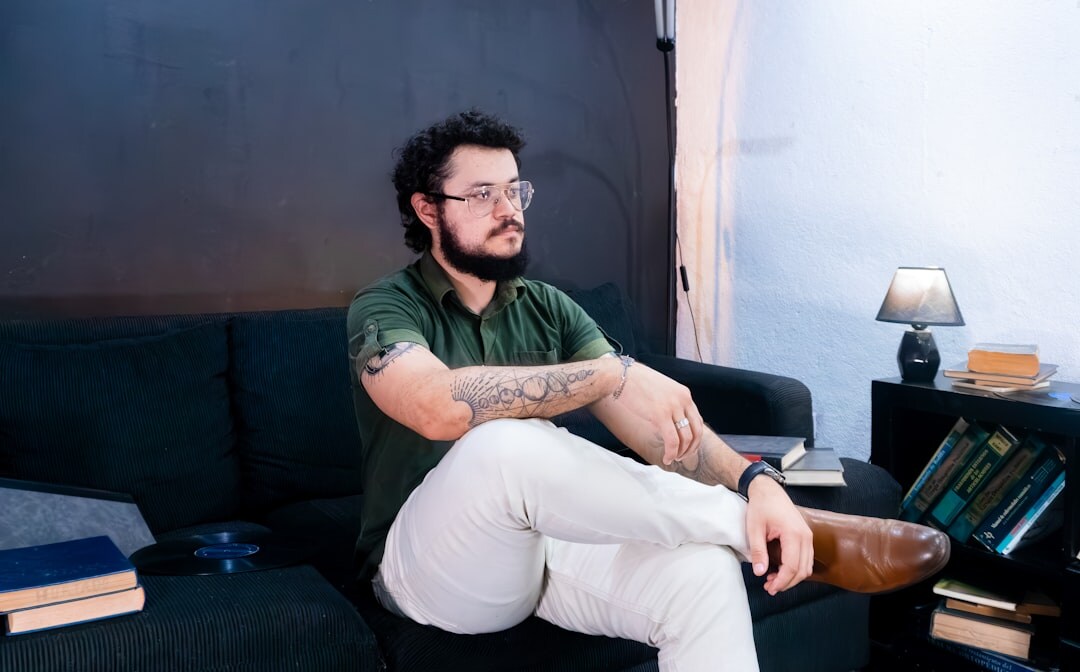 actor relaxing at home