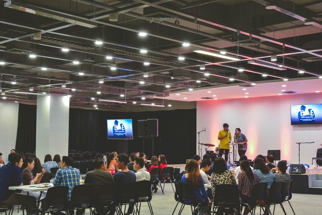 influencer speaking at event