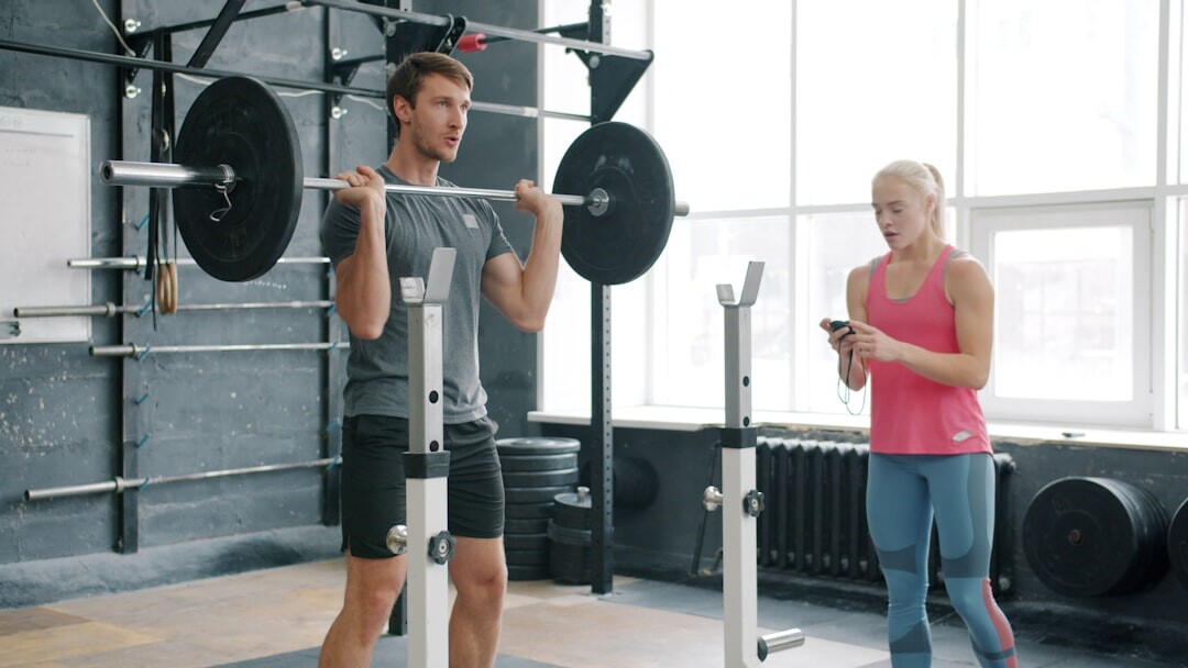 athlete training gym